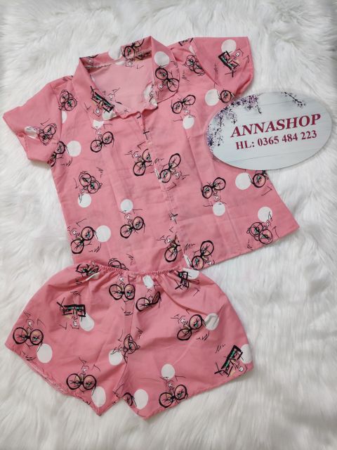 ĐỒ BỘ PIJAMA ĐÙI FREESIZE VẢI KATE THÁI (HÌNH THẬT KÈM VIDEO SHOP) | BigBuy360 - bigbuy360.vn