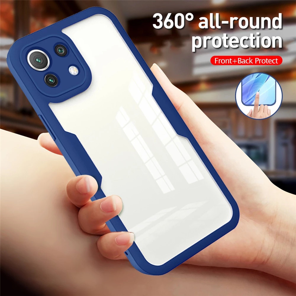 360° Ốp Điện Thoại Kính Cường Lực Hai Mặt Bảo Vệ Cho foriPhone 14 Pro Max 13 12 11 Pro Max X XS XR Max 7 8 Plus