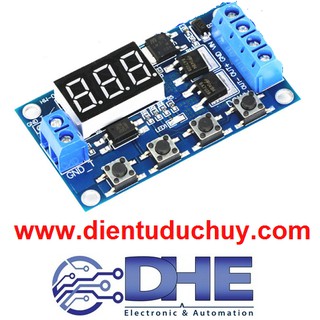XY-J04 MẠCH TIMER/TẠO TRỄ/ ĐÓNG NGẮT THEO CHU KỲ (0.1S - 999 PHÚT) - NGÕ RA MOSFET