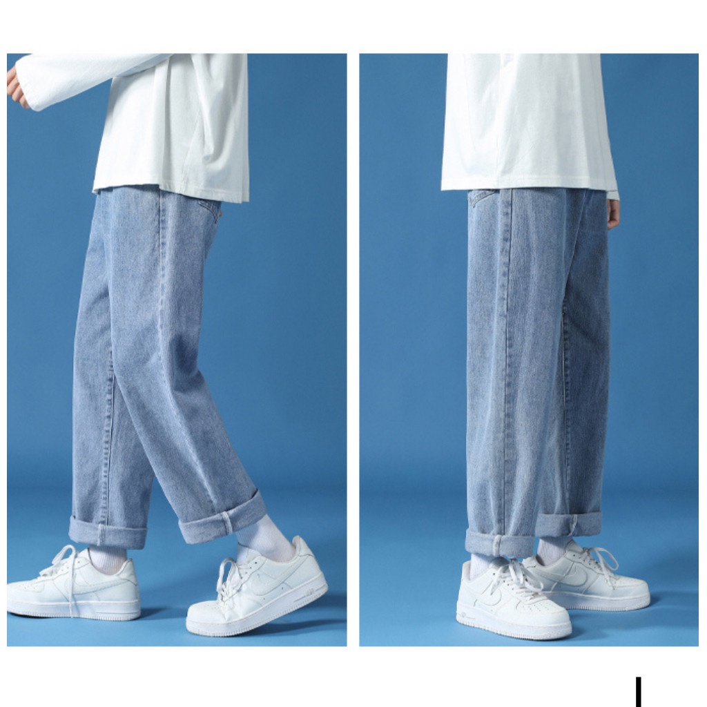 Quần Jean Baggy Nam Anyoung Quần Bò Nam Dáng Suông  Cao Cấp Không Nhăn Không Phai Màu Hottrend Hàn Quốc 2023 QD08