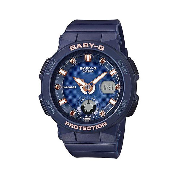 Đồng hồ casio nữ dây nhựa chính hãng BABYG BGA-250-2A2DR