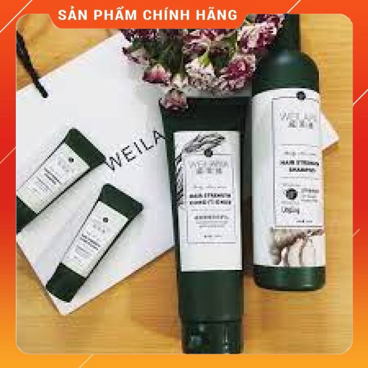 Bộ mini dầu gội gừng Weilaya, tinh chất hà thủ ô và gừng tươi, hỗ trợ mọc tóc( CHÍNH - HÃNG)