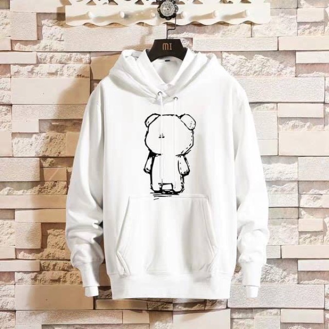 Áo hoodie unisex nam nữ gấu rỗng có bigsize đên hơn 100kg vải nỉ bông ngoại cao cấp