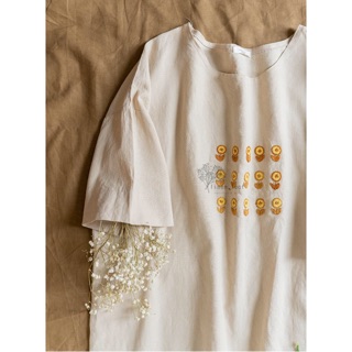 Áo linen thêu hoa của _phuonmi