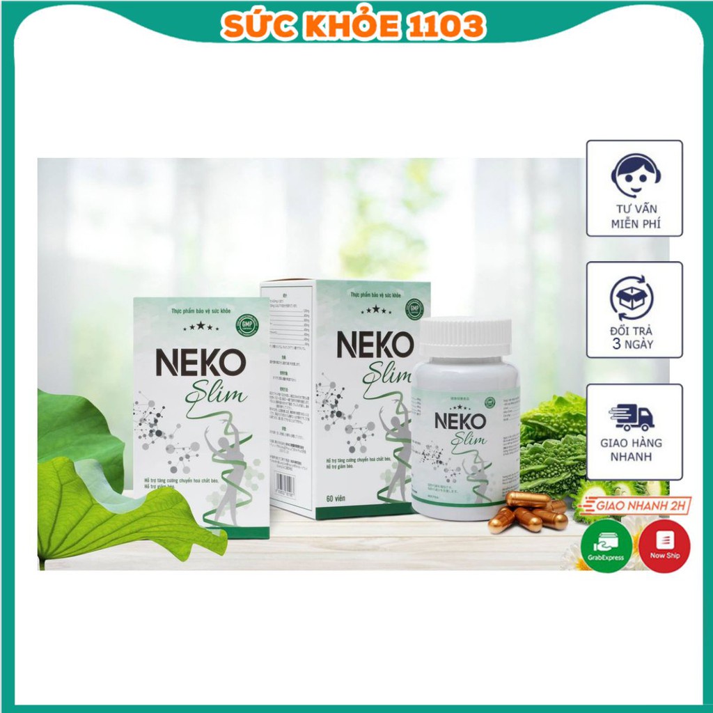 Neko Slim Giảm cân Nhanh cấp tốc an toàn detox Viên uống thảo mộc Không Phải là Thuốc Giảm Cân