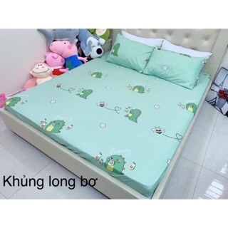 Bộ ga giường vỏ gối cotton poly (1 drap giường + 2 vỏ gối nằm)