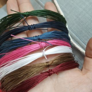 Combo sợi dù bóng chỉ dù bóng làm thủ công làm vòng macrame