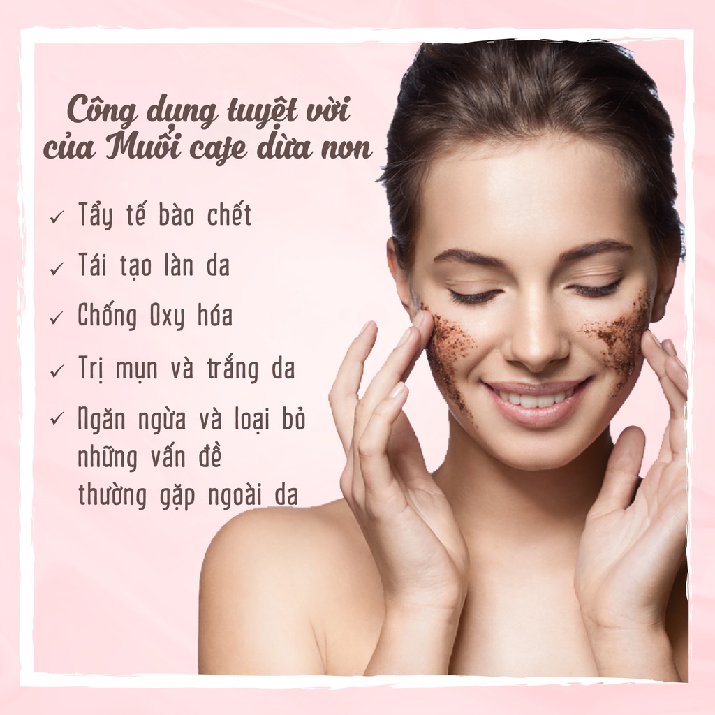 Tẩy TBC Muối Cà Phê Dừa Non Femmiu (30g)