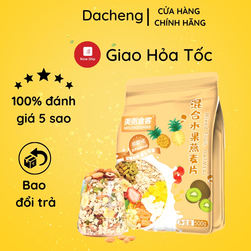 Ngũ cốc trái cây yến mạch nguyên hạt ăn liền, bổ sung dinh dưỡng cho người giảm cân, ăn kiêng, bà bầu, eat clean