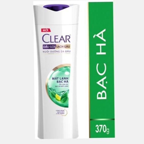 Dầu Gội Sạch Gàu Clear Mát Lạnh Bạc Hà 370g