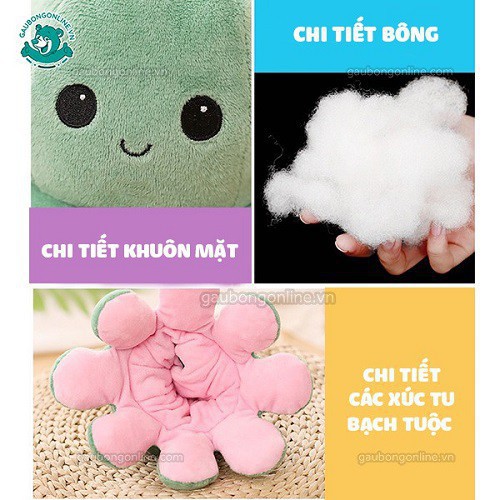 [Mã LIFE0503TOYS giảm 10% đơn 0Đ] Bạch Tuộc Cảm Xúc Bông Cao Cấp- Hàng Quảng Châu Cao Cấp Size 30cm