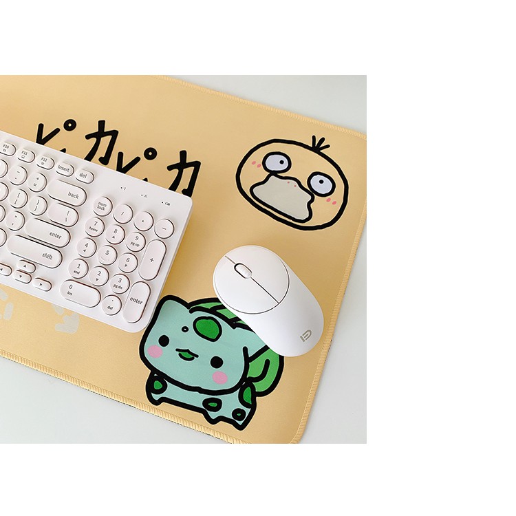 Tấm Lót Chuột Máy Tính / Chuột Máy Tính Cỡ Lớn In Hình pokemon pikachu Chống Nước