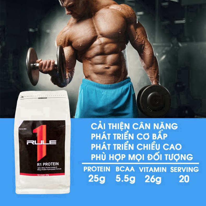 [FREE SHIP] Whey Protein Isolate Rule 1 - Sữa Tăng Cơ Rule 1 Cao Cấp Chính Hãng