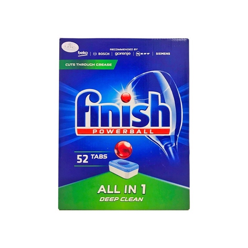 Viên rửa bát Finish Power ball all in one dùng cho máy rửa bát (6 chức năng)