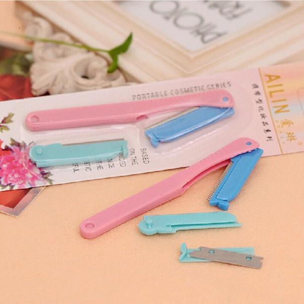Set Bộ Dao Cạo Tỉa Chân Mày Kèm Lưỡi Dao