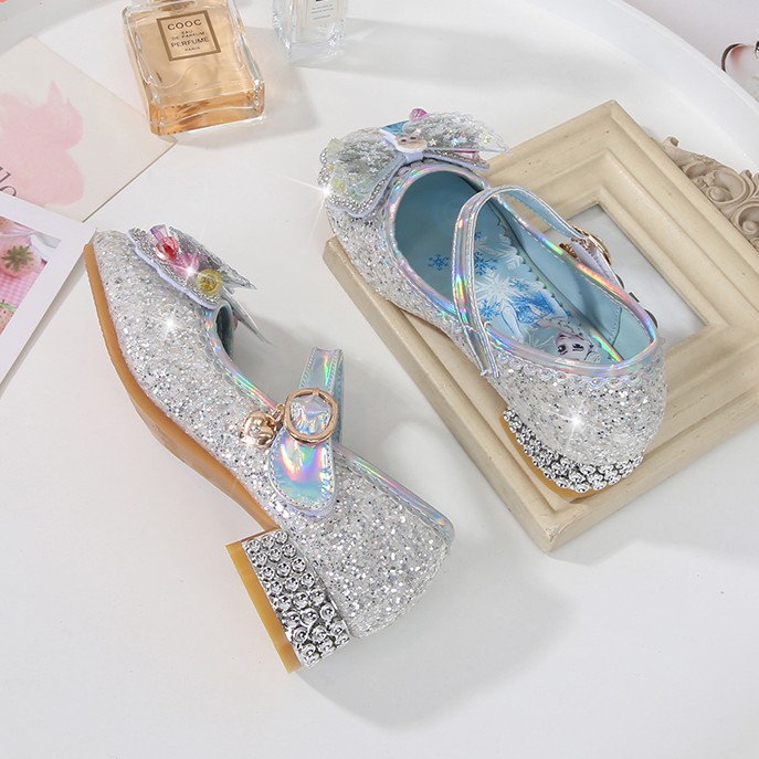 Giày cao gót công chúa elsa cao cấp cho bé gái siêu đáng yêu