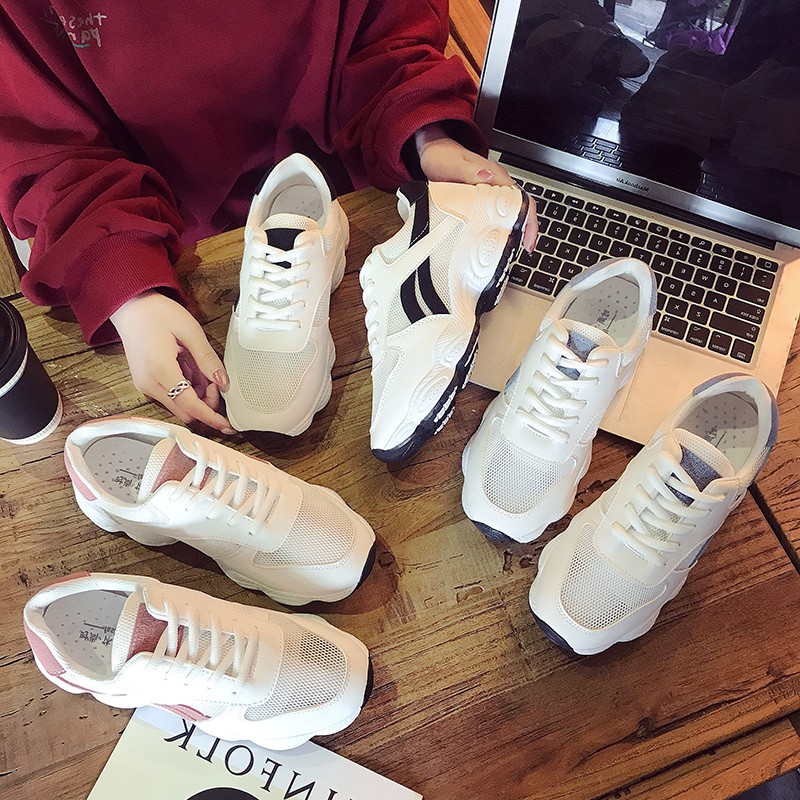 GIẦY THỂ THAO NỮ ĐẾ SÓNG KÈM HỘP K68