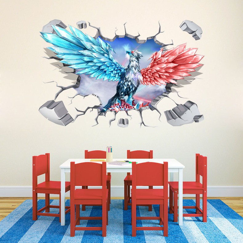 Decal lol Miếng dán Tường LOL - Liên minh huyền thoại Leesin , Jinx , Shaco , Anivia , Khazix , Ezreal