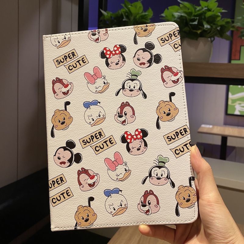 Bao da máy tính bảng in hình Disney chống rơi thích hợp cho Ipad thế hệ 7 2019 Ipad Air 2 3 6 1 5 6th Mini 4 Pro 9.7