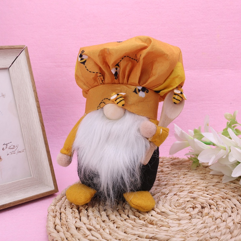 Mô Hình Búp Bê Yêu Tinh WMMB Bumble Bee Gnome Scandinavian Tomte Nisse Dwarf Thụy Điển Trang Trí Nhà Cửa Nông Trại