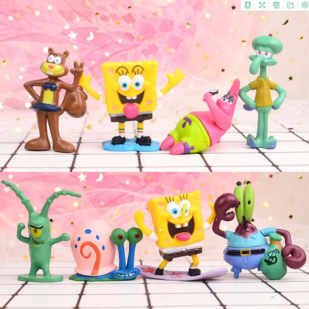REBUY1 Set 12 Mô Hình Nhân Vật Phim Hoạt Hình SpongeBob