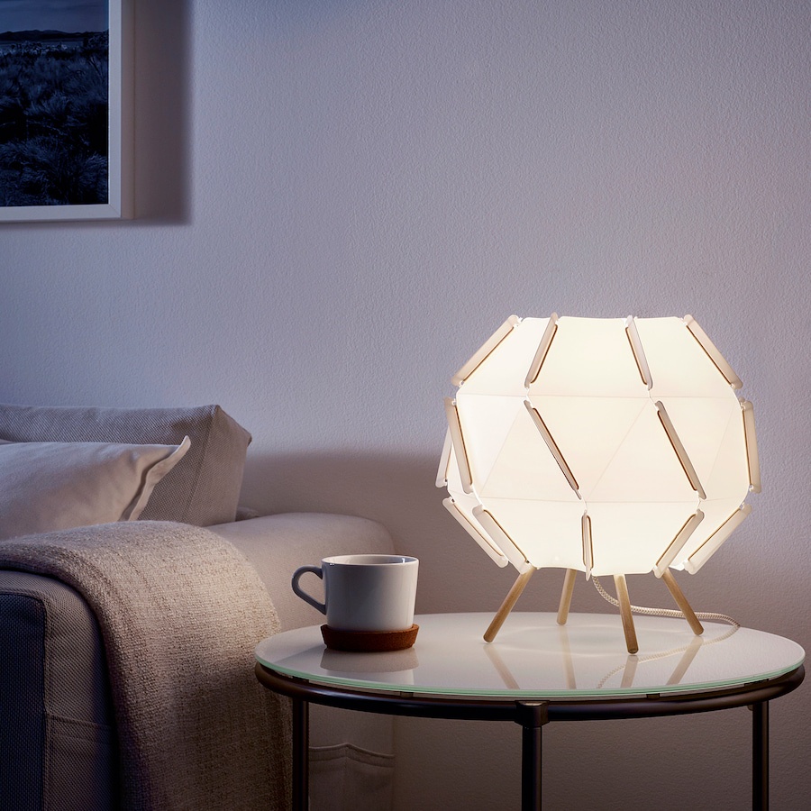 Đèn bàn nhật bản cao cấp trang trí phòng ngủ Sjopenna IKEA