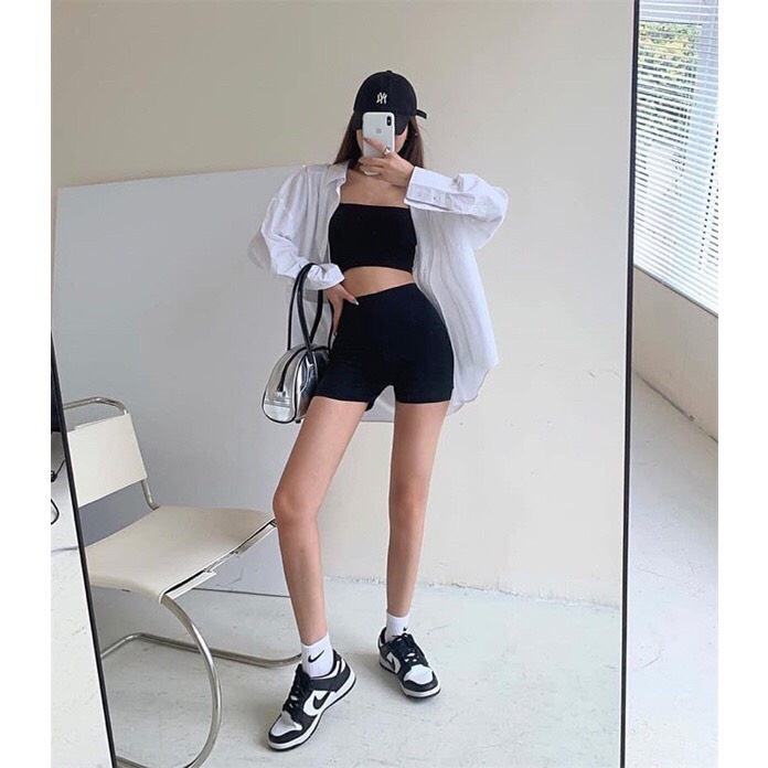 QUẦN BIKER SHORT NỮ - Chính hãng, chuyên SỈ hàng có sẵn SLL, quần biker short, legging lửng có túi thật