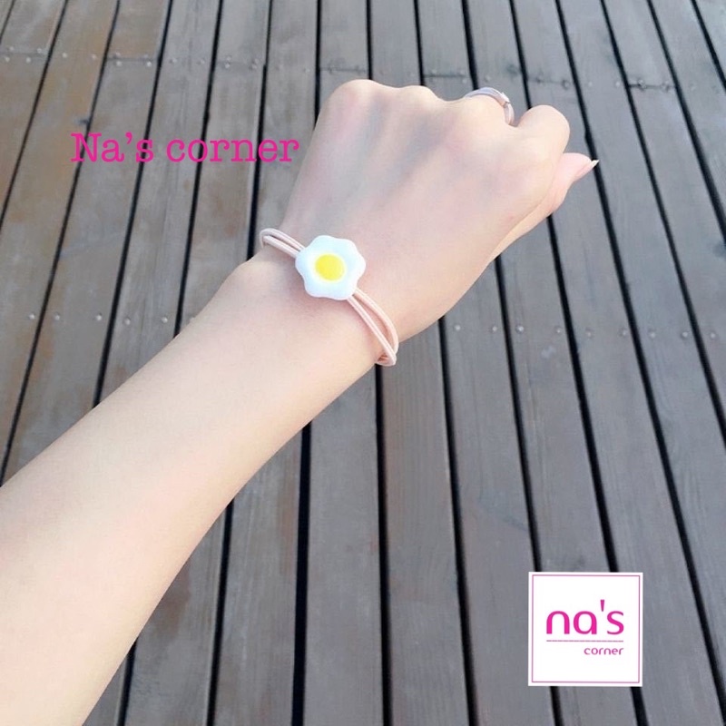 Thun chun buộc cột tóc trứng