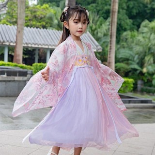 (SẴN) Hán phục trẻ em Xuân Anh kèm áo choàng cho bé gái