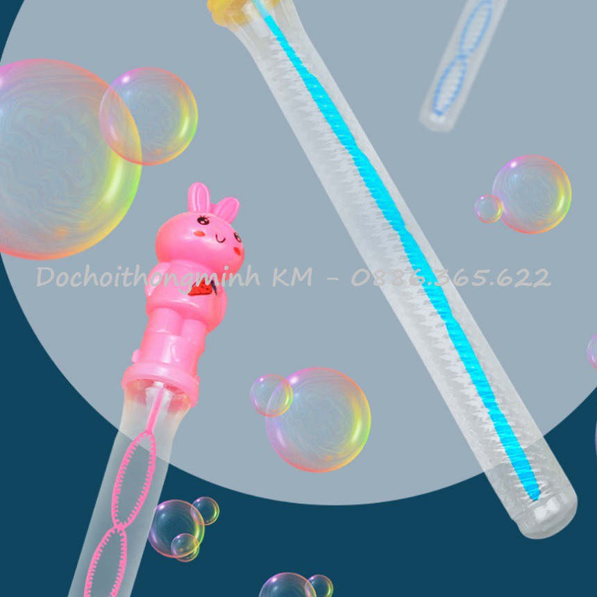 Que thổi bong bóng xà phòng, cây vẩy bong bóng cỡ lớn cho bé vui chơi vận động ngoài trời