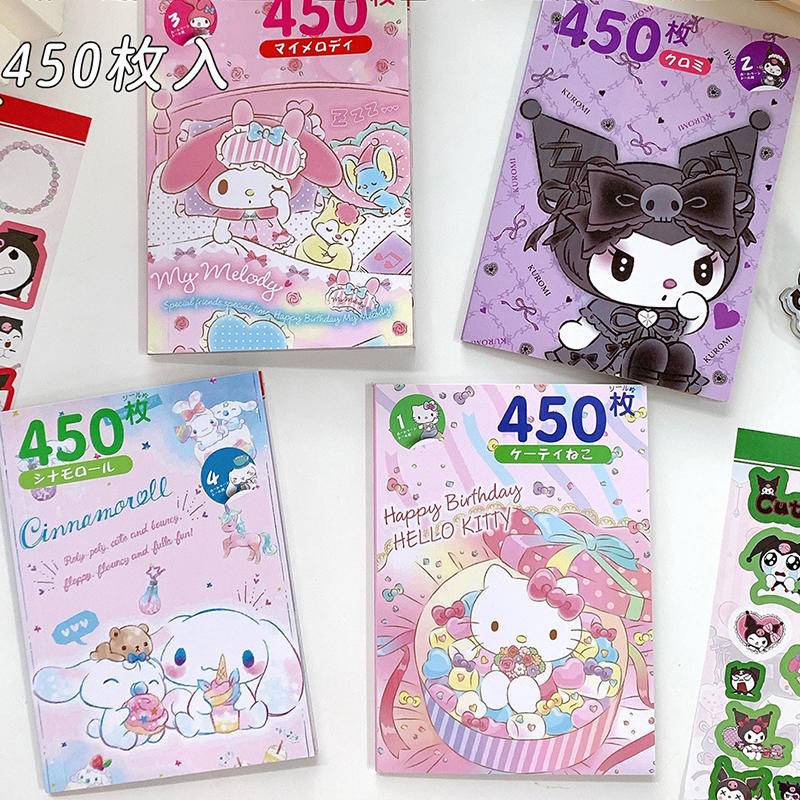 Bộ 450 Hình Dán Sanrio Diy Dễ Thương Trang Trí Sổ Tay Nhật Ký