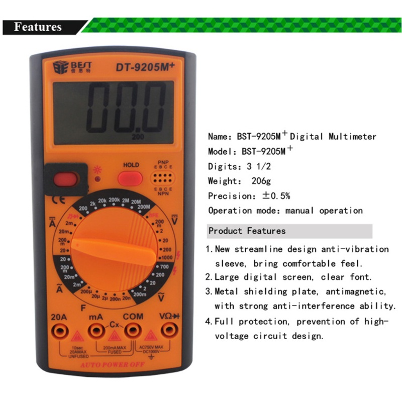 Vạn Năng Kế Kỹ Thuật Số AC / for DC 2000 Counts