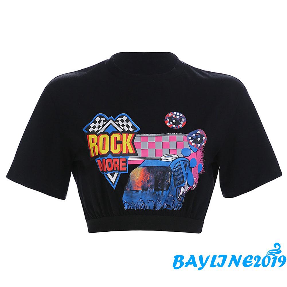 Áo Thun In Hình Xe Hơi Hoạt Hình Cá Tính Dành Cho Nữ