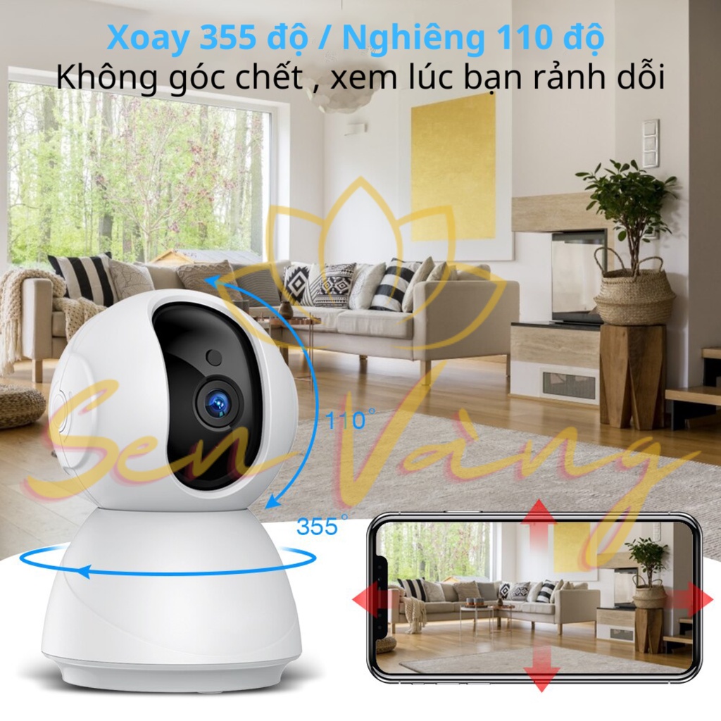 ➡️Camera V380⬅️ Camera quan sát rẻ nhất, đàm thoại 2 chiều, bộ nhớ đám mây, xoay 360 độ, có còi báo động