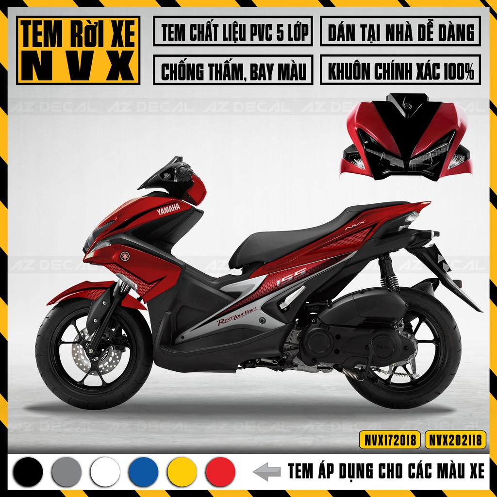 Tem Xe Yamaha NVX Cách Điệu Chống Nước, Bền Màu | NVX18 | Decal Dán Xe NVX 2017 - 2021 V1, V2