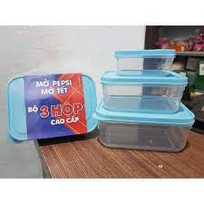 Bộ 3 hộp nhựa Quà tặng từ Pepsi