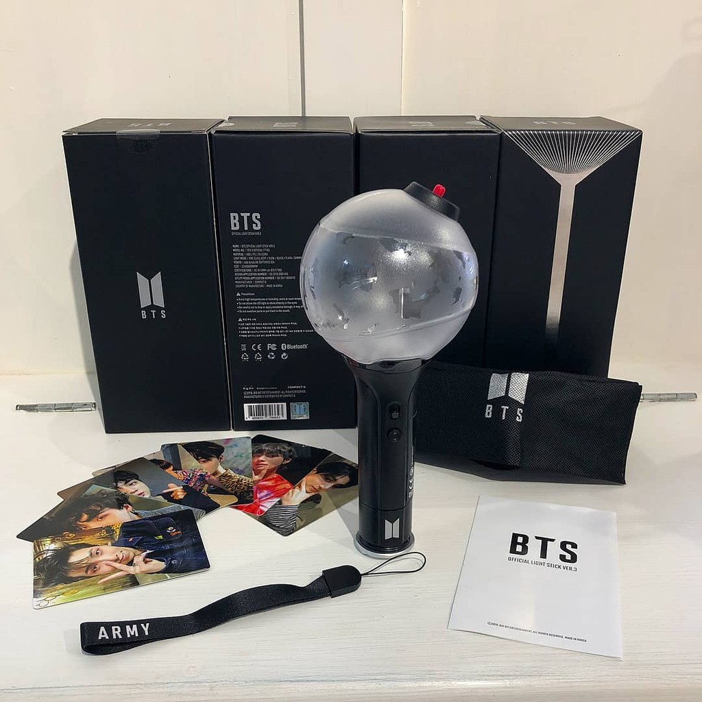 có sẵn gậy cổ vũ BTS bomb Ver 3 đổi màu qua app