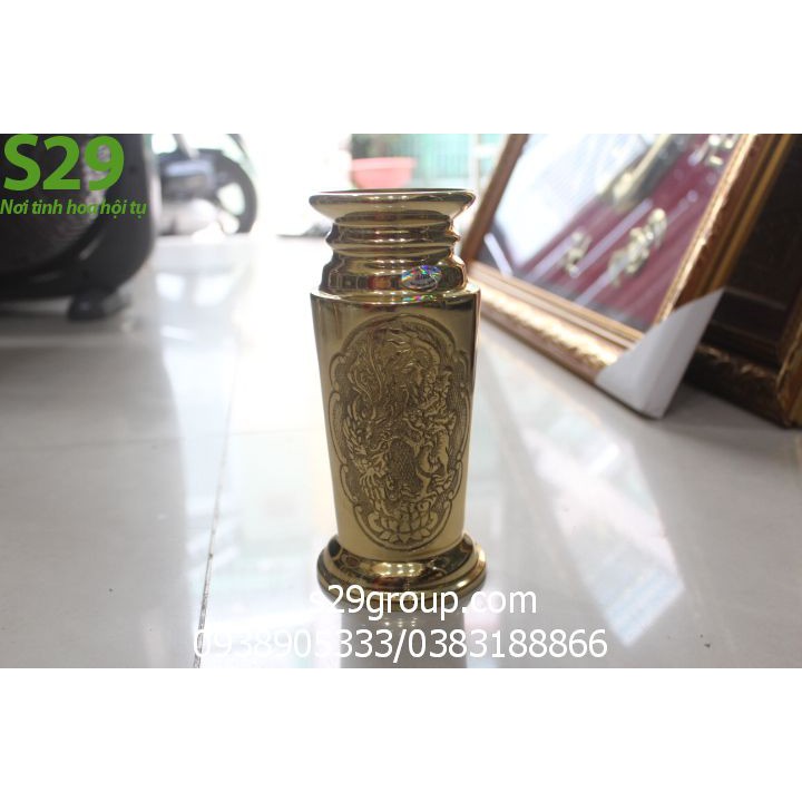 Ống đựng nhang thờ cúng bằng đồng