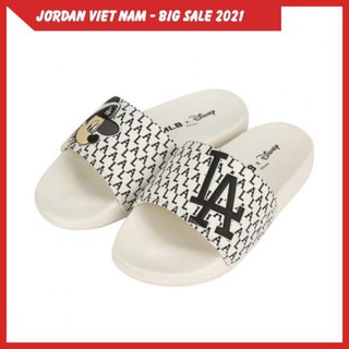 Dép Quai Ngang MLB White Mickey Thời Trang Hàn Quốc Nam Nữ Siêu Đẹp Siêu Êm Full Size (36-39)