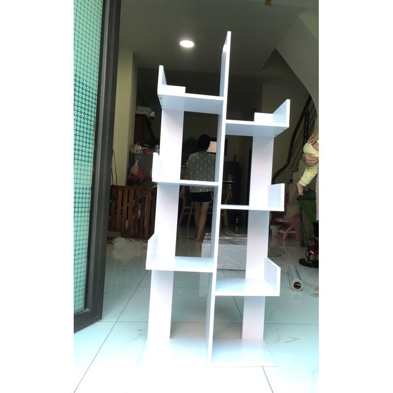 Kệ để sách hình cây 8 ngăn - Kệ xương rồng phong cách hiện đại trẻ trung