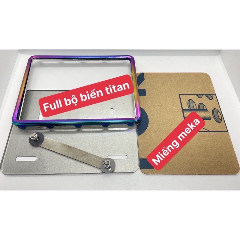 Bộ Khung Biển Số Mica + Ốp Viền Biển 7 Màu Titan Cực Đẹp &lt; Sỉ giá tốt&gt;