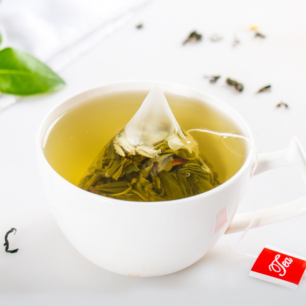 Set 100 túi lọc trà hình kim tự tháp tiện dụng