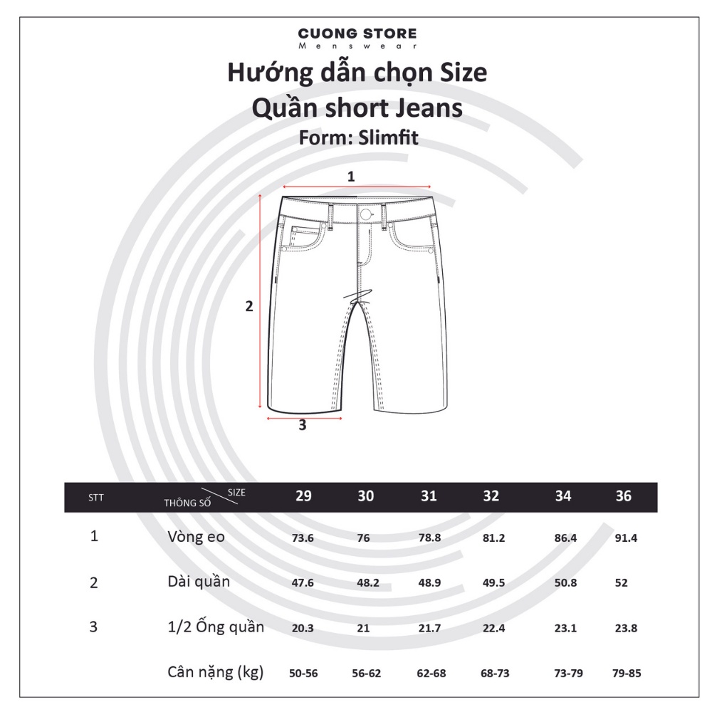 Quần short jean nam xanh denim MRC S312 chất cotton cao cấp, form ôm vừa vặn, tôn dáng, trẻ trung - MENFIT
