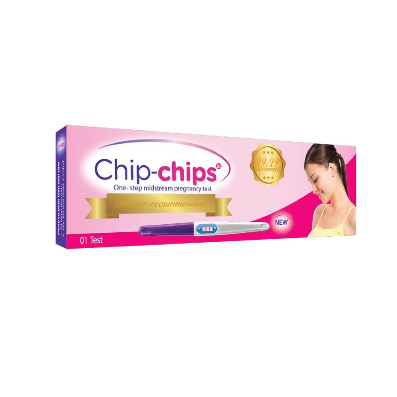 Que thử thai Test Chip-Chips - hộp 1c Cao Cấp