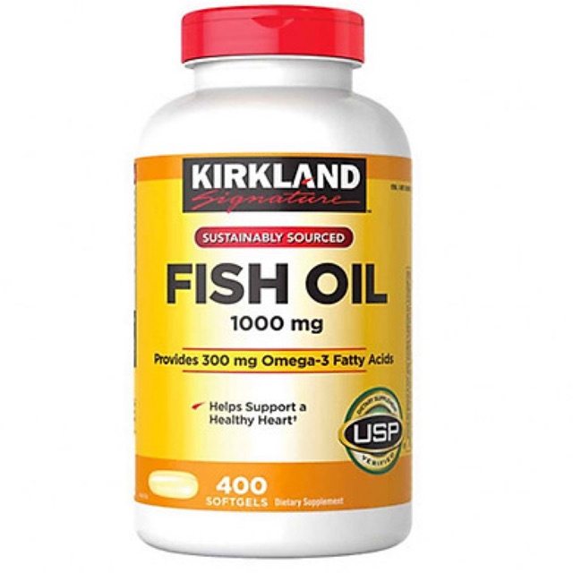 Viên Uống Fish Oil Dầu Cá Kirkland 400 Viên