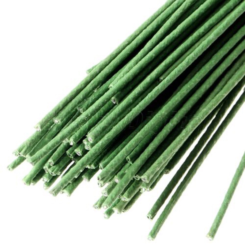 Bộ 12 Cuộn Dây Sắt Màu Xanh Lá Kích Thước 60cm Dùng Làm Đồ Thủ Công