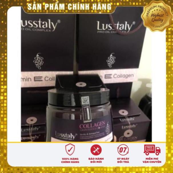 Ủ TÓC HẤP PHỤC HỒI TÓC KEM HẤP Ủ TÓC LUSSTALY COLLAGEN VITAMIN E  HƯƠNG THƠM NƯỚC HOA HŨ 500ML HÀNG CHÍNH HÃNG