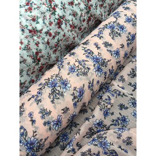 Vải thời trang, Voan chiffon 02. Chất voan cực mịn, mềm rũ, nhẹ bay