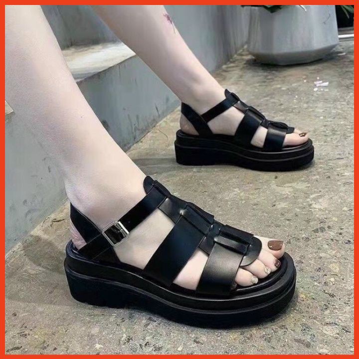 Giày Sandal Nữ Học Sinh, Dép Nữ Đế Cao Thời Trang Hàn Quốc Cao Cấp Đi Chơi, Đi Học Mẫu Mới Cho Năm Nay