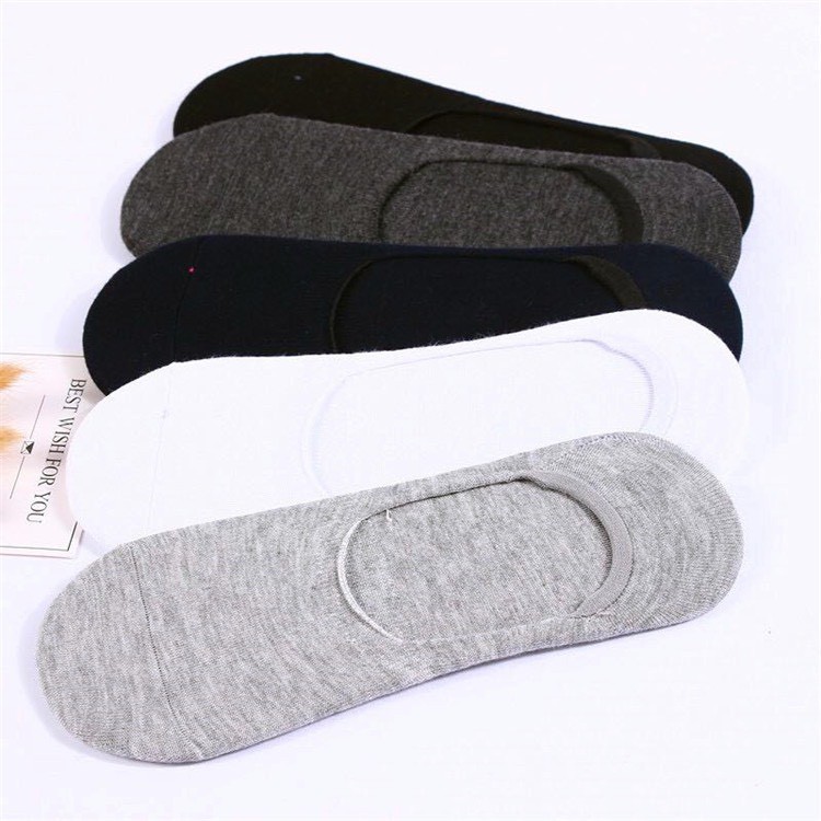 Combo 5 Đôi Tất lười nam cổ ngắn vớ lười thấp cổ có đệm gót chống tuột TN35